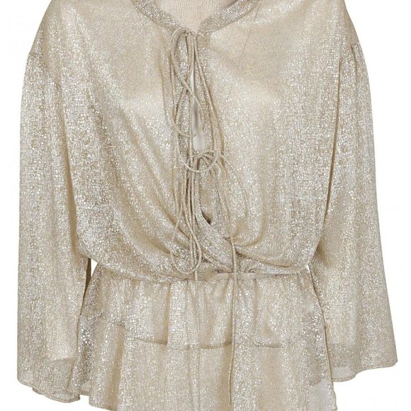 Iro Spacious Golden Metallic Top - Picture 3 of 8